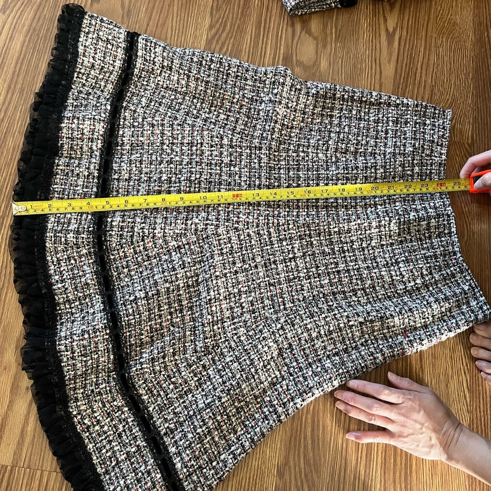 Cynthia Steffe Tweed Multicolor Blazer & Skirt Set - Picture 8 of 14